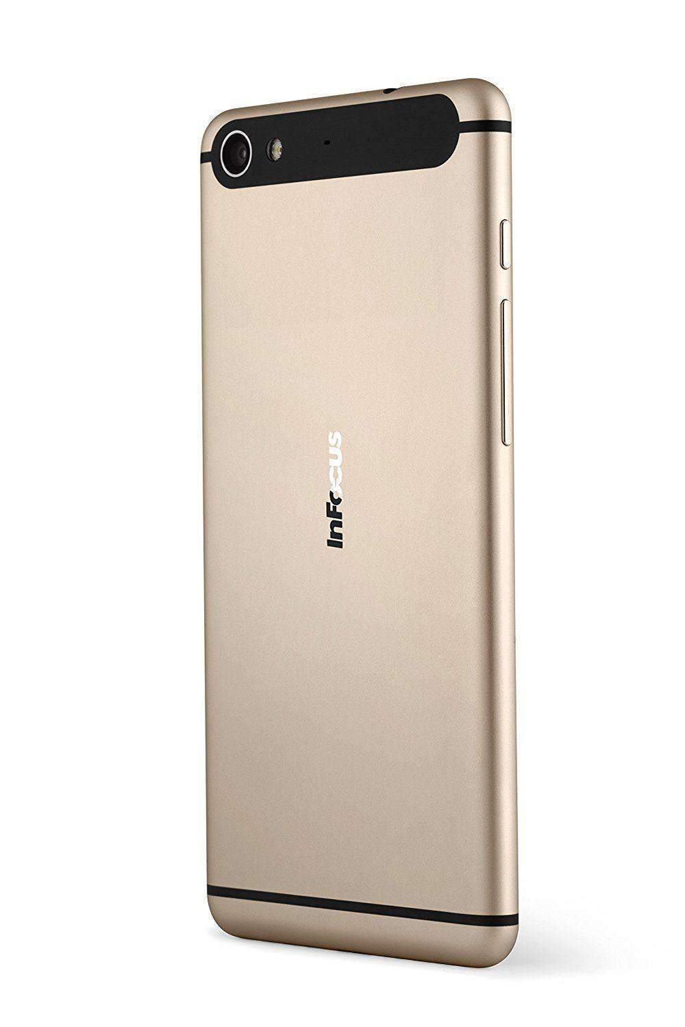 Infocus M808 Dual SIM 5.2" + 16GB Gold Android Refurbished Excellent Sim Free cheap