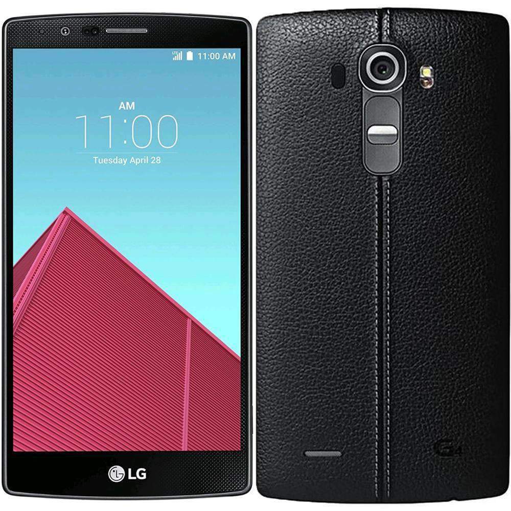 LG G4 32GB Black Leather Unlocked - Refurbished Excellent Sim Free cheap