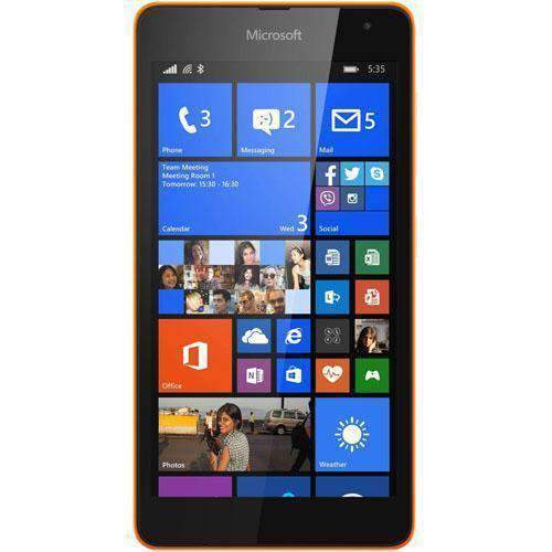Microsoft Lumia 535 8GB Orange Unlocked - Refurbished Very Good Sim Free cheap