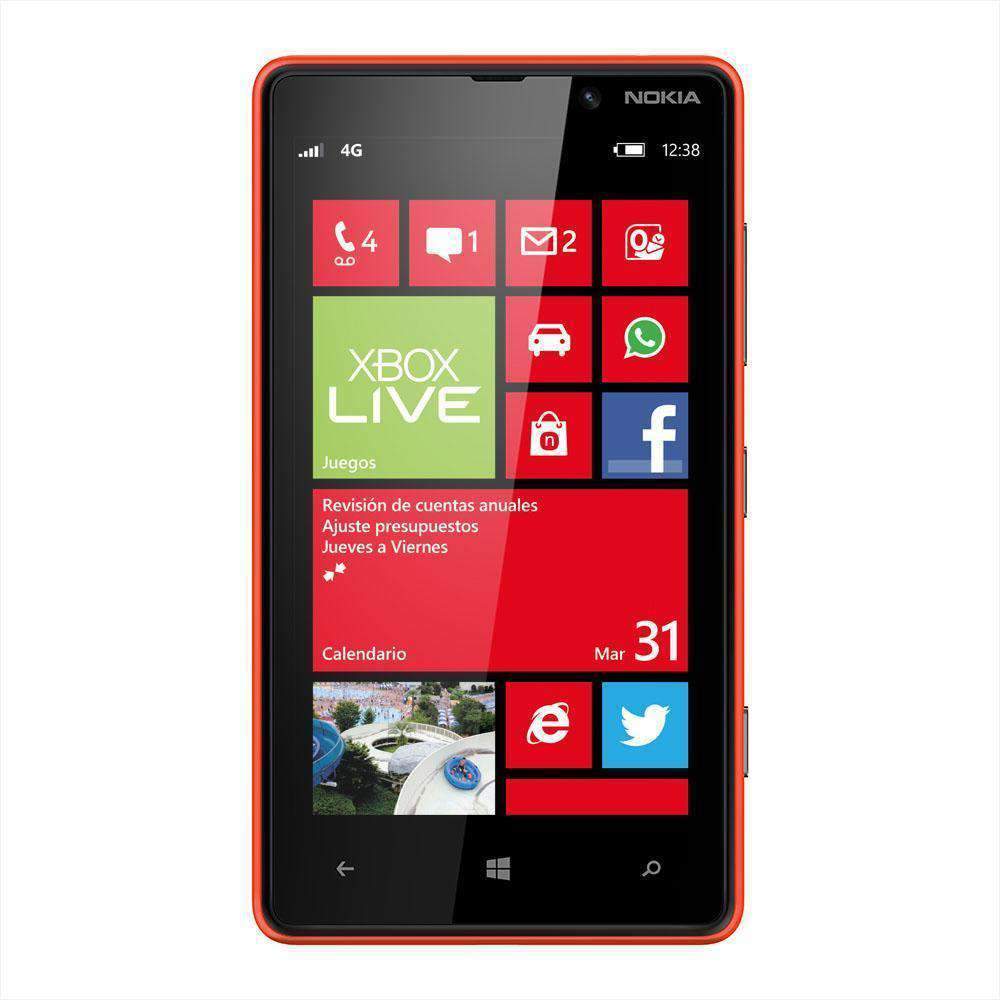 Nokia Lumia 820 8GB Red Unlocked - Refurbished Very Good Sim Free cheap