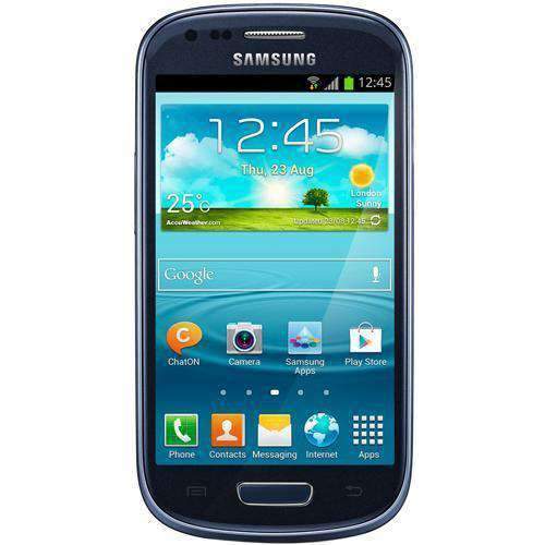 Samsung Galaxy S3 Mini 8GB Metallic Blue Unlocked - Refurbished Very Good Sim Free cheap