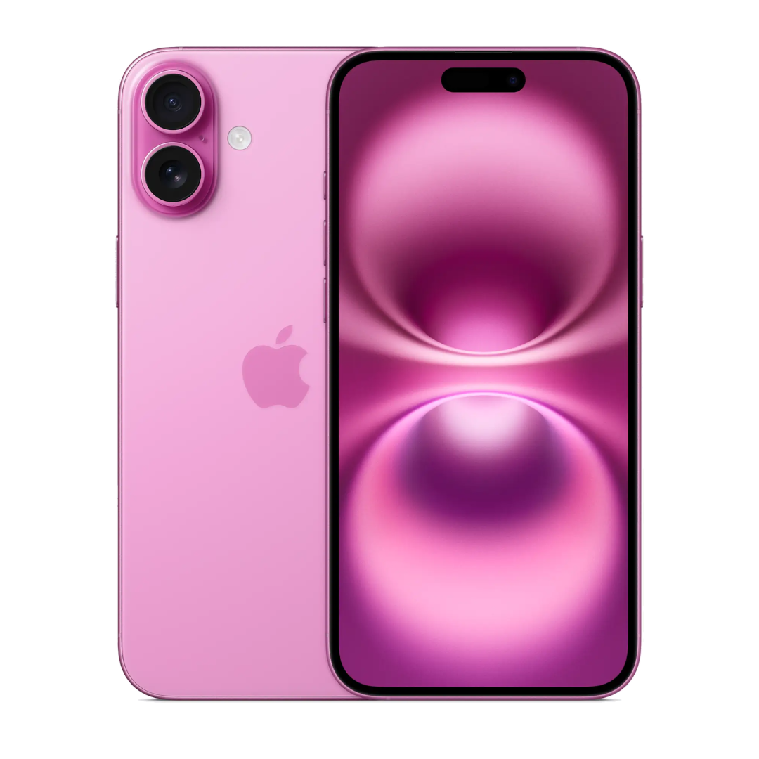 Refurbished Apple iPhone 16 Plus 5G SIM free smartphone with large display and sleek design, shown in the product image.