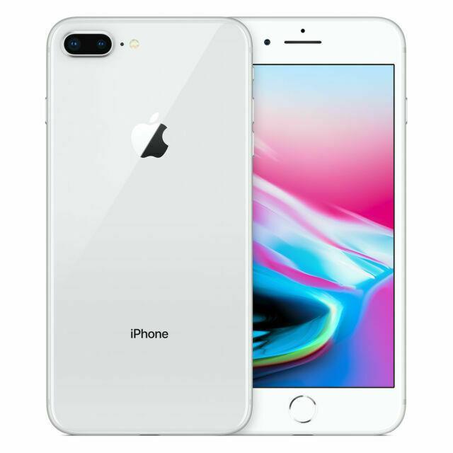 Apple iPhone 8 Plus 64GB Silver (O2 Locked) Refurbished Good