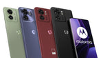 Refurbished Motorola Edge 40 SIM-free smartphone in vibrant color, showcasing sleek design and display screen.