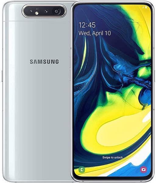 Samsung Galaxy A80 128GB Ghost White , Unlocked Refurbished Good