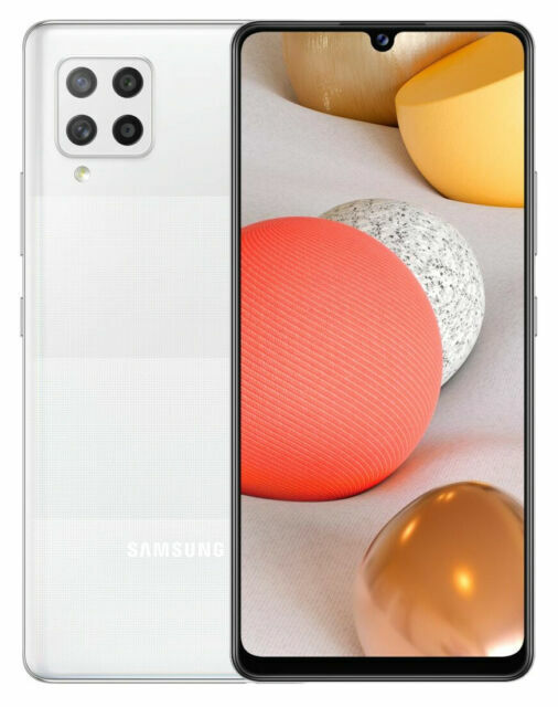 Samsung Galaxy A42 (5g) 128GB Prism Dot White Unlocked Refurbished Excellent