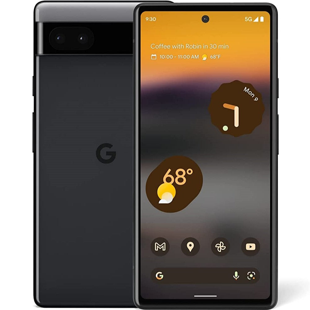 Google Pixel 6A 128GB 5G Black - Unlocked Refurbished Excellent – Handtec