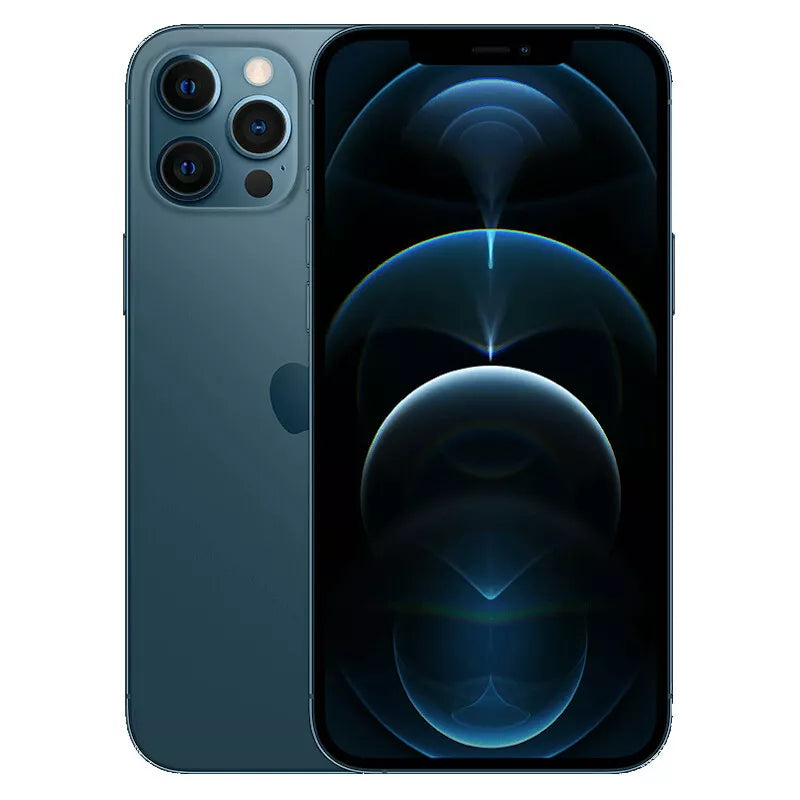 Apple iPhone 12 Pro 128GB Pacific Blue Unlocked (No Face ID) Refurbished Good
