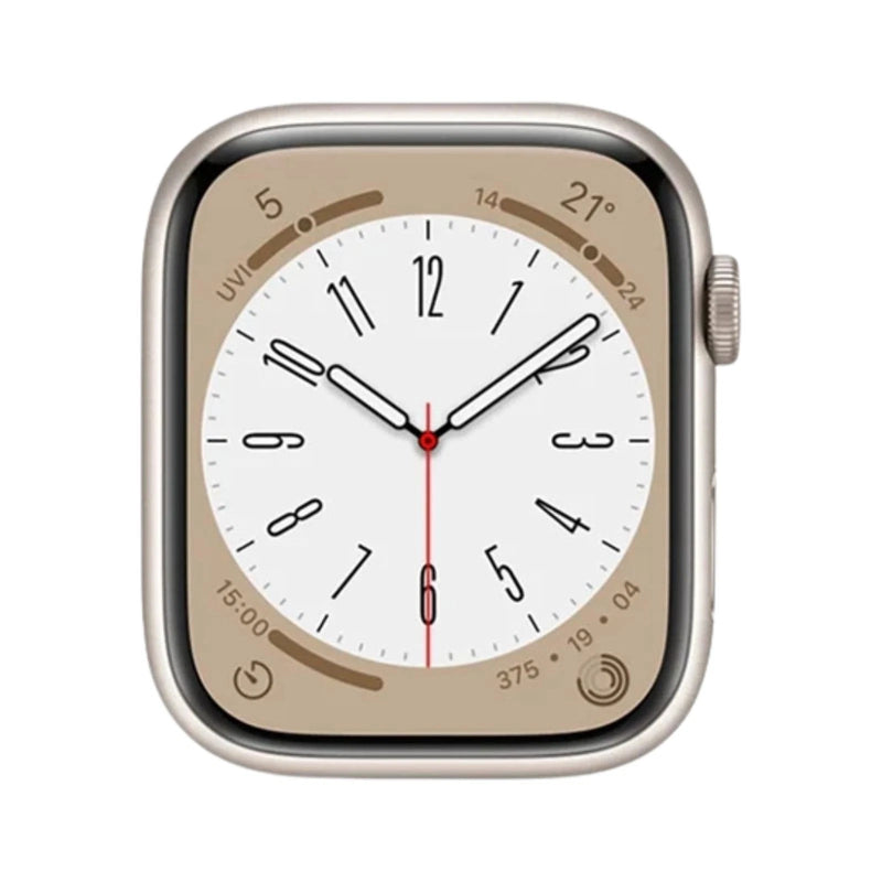 Apple Watch Series 8 45mm GPS, Starlight Aluminum (Generic Band) Refurbished Good