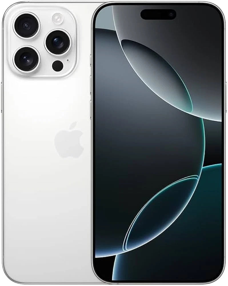 Refurbished Apple iPhone 16 Pro Max 5G SIM free, sleek smartphone with large display and advanced camera system.