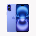 Refurbished Apple iPhone 16 Plus 5G with dual cameras, large display, and sleek design, shown in a front view.