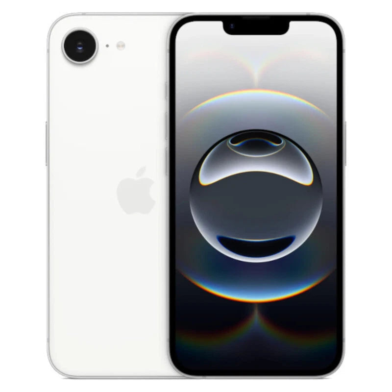 Refurbished Apple iPhone 16e 5G SIM free smartphone with sleek design and front display, from Handtec.