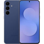 Refurbished Samsung Galaxy S25 5G smartphone with a sleek design, displayed in a natural view of the device's front and back.