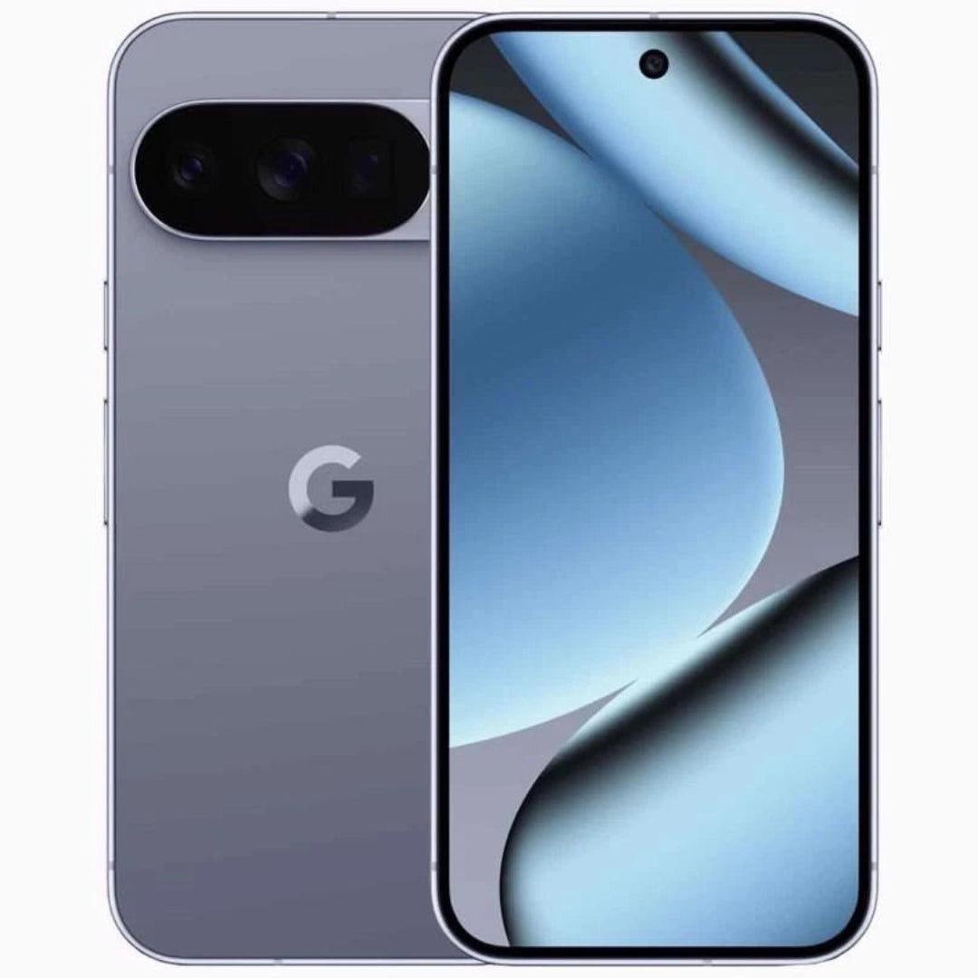 Refurbished Google Pixel 10 Pro 5G smartphone with sleek design and large display, showing the front view of the Google device.