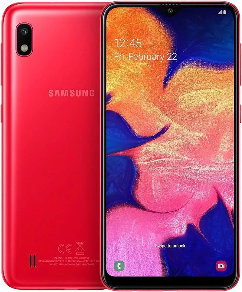 Samsung Galaxy A10 32GB Red Unlocked (Dual SIM) Refurbished Good