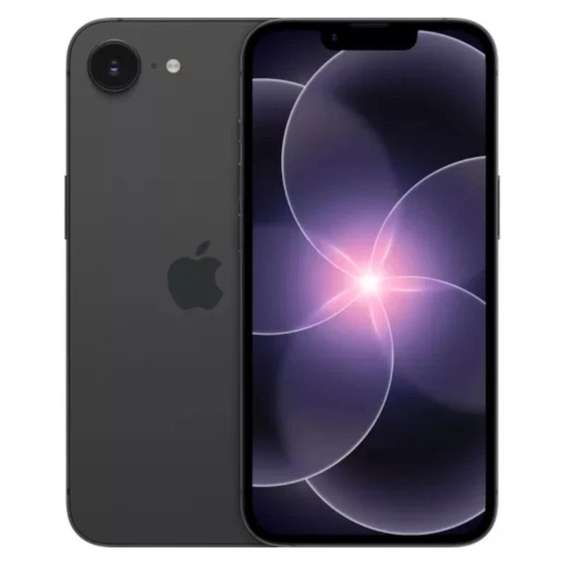 Refurbished Apple iPhone 17e 5G SIM free smartphone with a sleek design and display, showcasing the Apple branding.