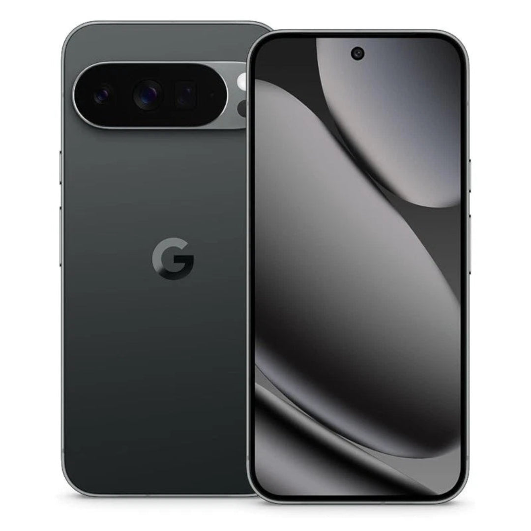 Refurbished Google Pixel 10 Pro XL smartphone with sleek design, displayed on a plain background, showcasing its large screen and modern look.