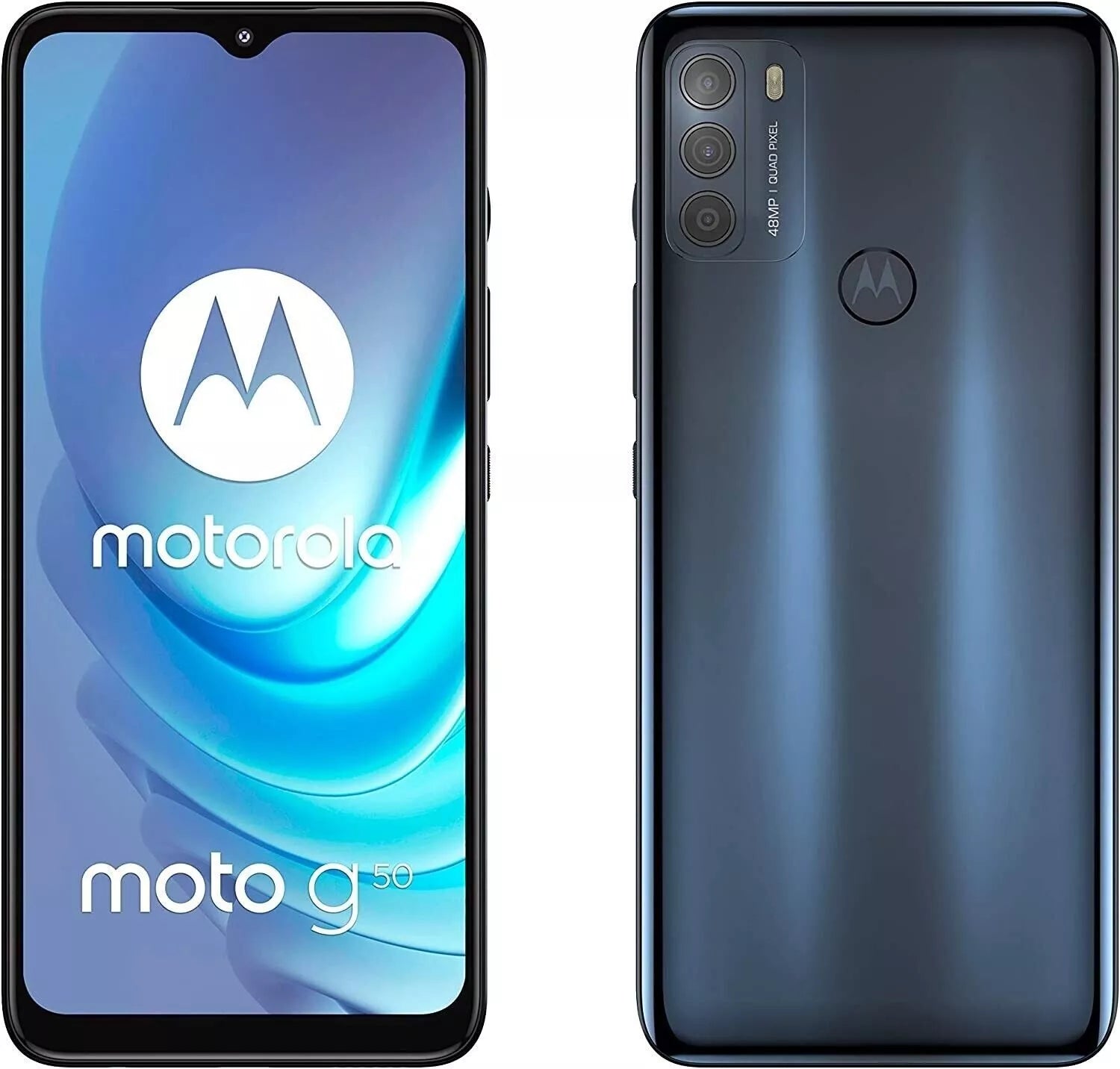 Motorola Moto G50 64GB, Blue Unlocked Refurbished Pristine