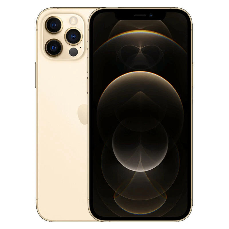 Refurbished Apple iPhone 12 Pro unlocked SIM-free smartphone with a sleek design and triple-camera system.