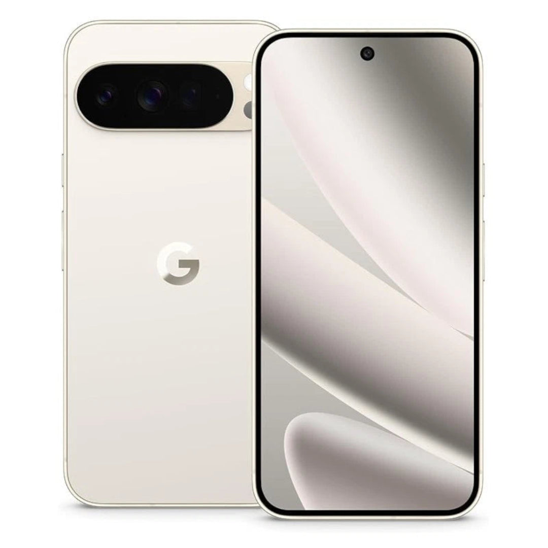 Google Pixel 10 Pro XL refurbished SIM-free smartphone with large display, sleek design, and Google branding.