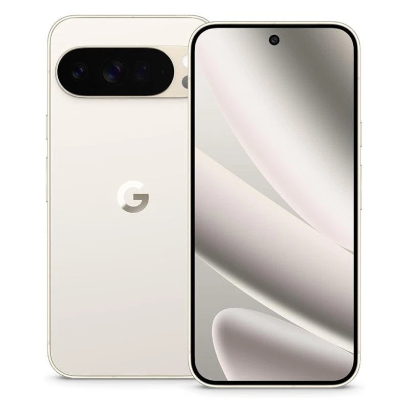Refurbished Google Pixel 10 Pro XL smartphone with SIM free variant, displaying a sleek black Google phone with a large screen.