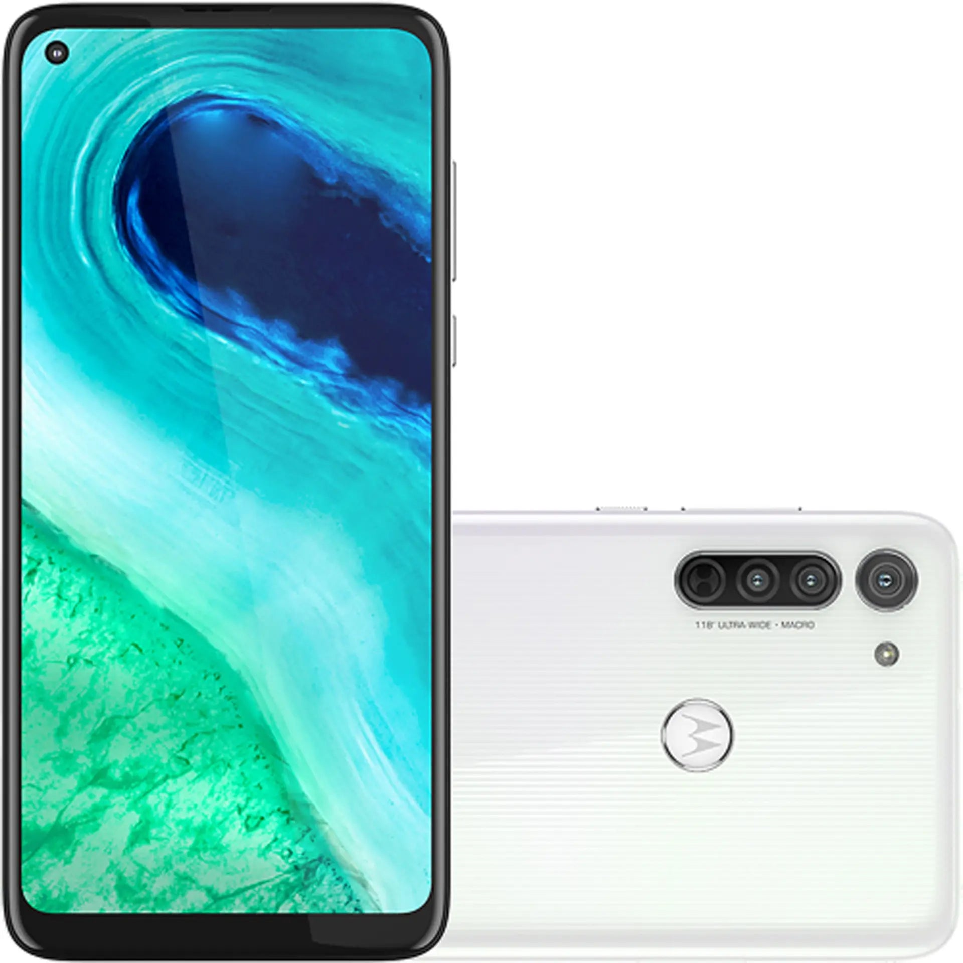 Motorola Moto G8 64GB White Prism, XT2045-1 Unlocked Refurbished Pristine