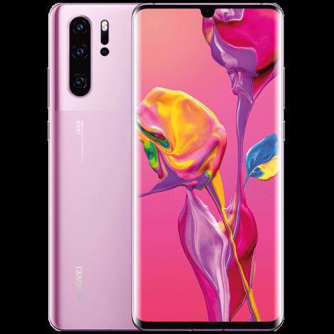 Refurbished Huawei P30 Pro SIM free smartphone displaying its front screen and sleek design.