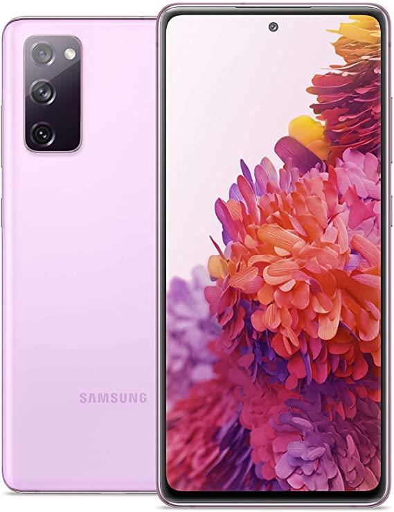 Samsung Galaxy S20 FE 5G refurbished SIM free unlocked smartphone with large display and multiple color options.
