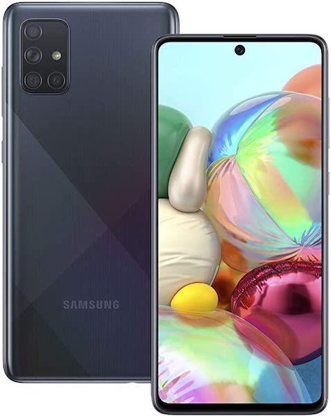 Samsung Galaxy A71 128GB Prism Crush Black (Ghost Image) Unlocked Refurbished Good