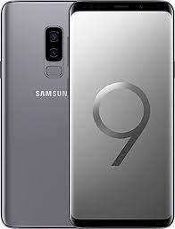 Refurbished Samsung Galaxy S9 Plus smartphone with SIM-free variant, showing the device's front display and sleek design.