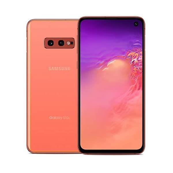 Refurbished Samsung Galaxy S10e SIM free smartphone with dual camera and sleek design, displayed in the image.