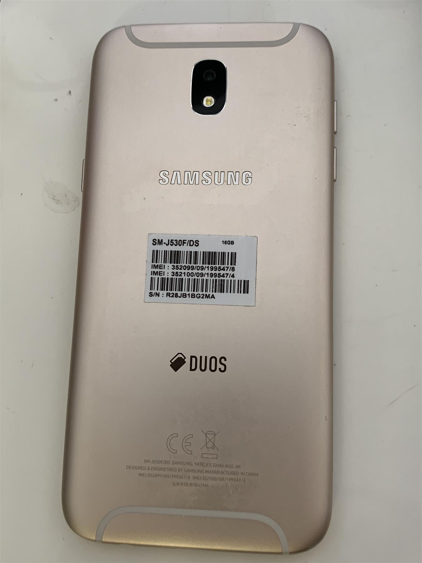 Samsung Galaxy J5 (2017) 16GB Gold Unlocked - Used