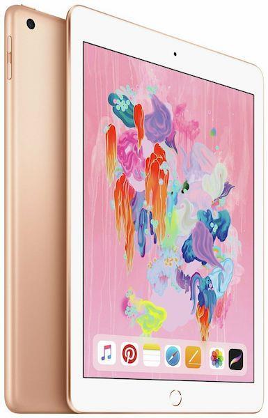 Apple iPad 6th Gen 9.7 128GB WiFi + Cellular Gold Refurbished Pristine