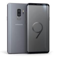Refurbished Samsung Galaxy S9 Plus SIM-free smartphone showing the front display with vibrant screen and sleek design.
