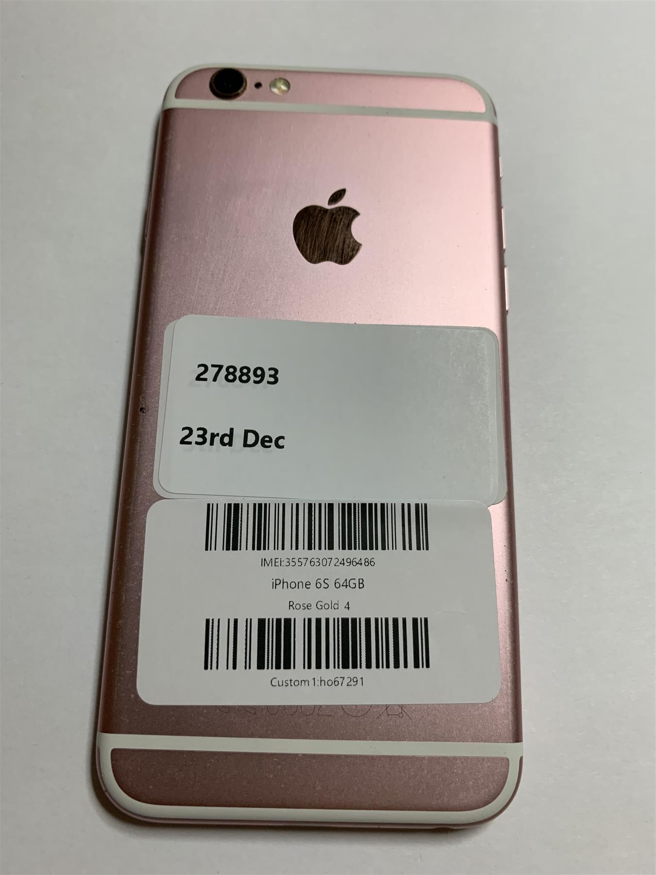 Apple iPhone 6S 64GB Rose Gold Unlocked - Used – Handtec