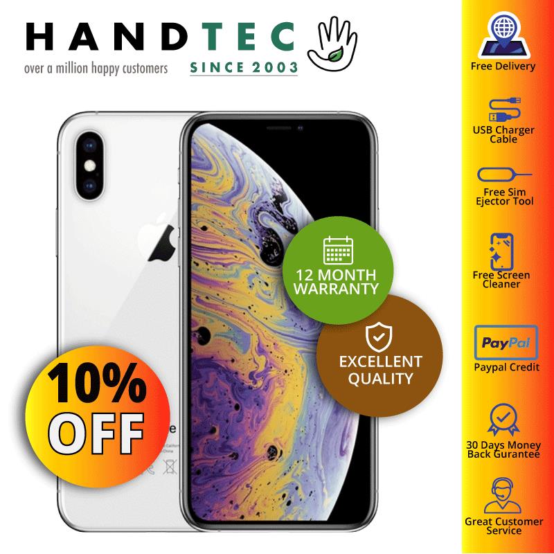 Apple iPhone XS Max 64GB Silver (No Face ID) Unlocked Refurbished Exce ...